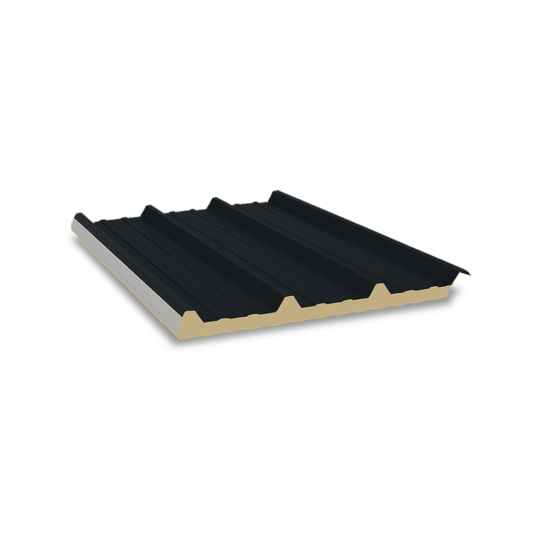 Budget dakpaneel (staal/staal),  40/80 mm - maatwerk