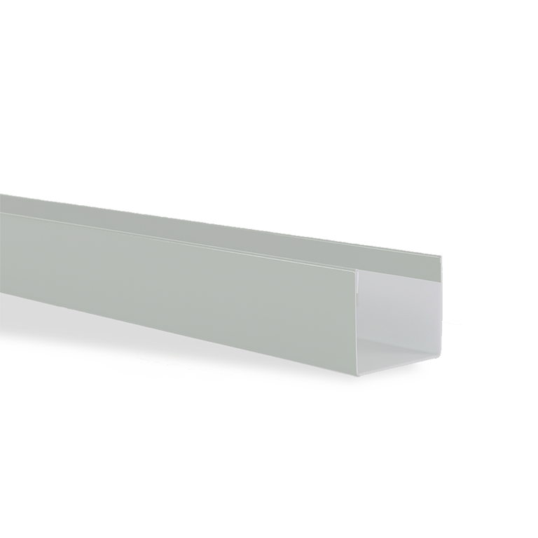 U-profiel 42mm, Koblox Wit, 4000mm, tbv 40mm paneel