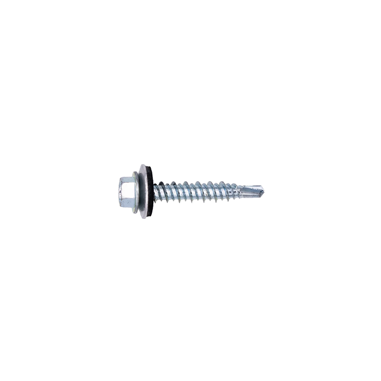 Zelfb. Schroef, Verzinkt, HI-LO,  5,5X35 mm, microring RAL 7016 KLEINVERPAKKING (100 st/doos)