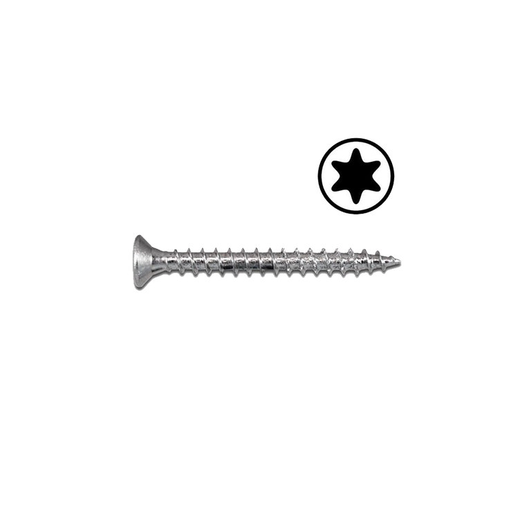 Spaanplaatschroef, Wofix, Verzinkt, t-10, Type 17, 3,0 x 12 mm (200 st/doos)(overd 15.200)