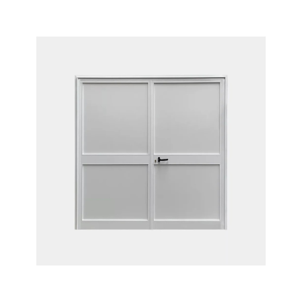 Dubbele Loopdeur Rechsdraaiend Aluminium Wit 2000x2125 | Koblox