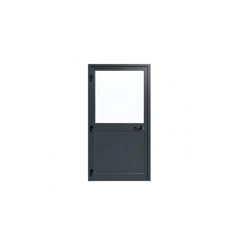Loopdeur Linksdraaiend Antraciet Half Glas  1000x2125 | Koblox