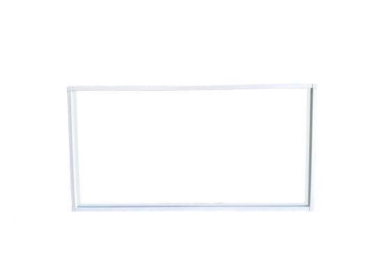 Kunststof klikraam vast + draai/kiep rechts – 2000 x 1000 mm – Wit
